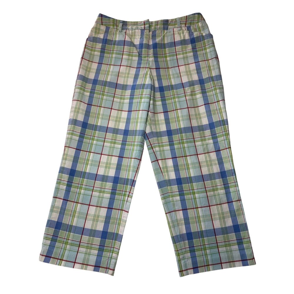 Talbots Petites Women’s Pants Multicolor Size 4 Cropped Cotton Blend Stretch